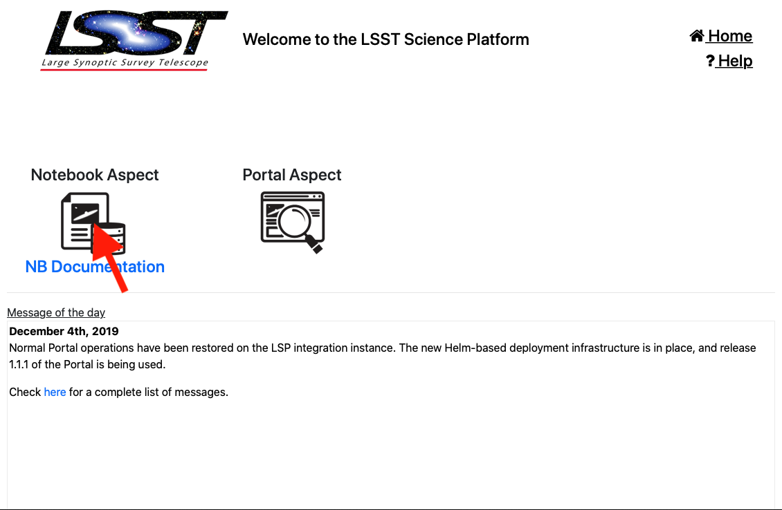 LSP welcome page